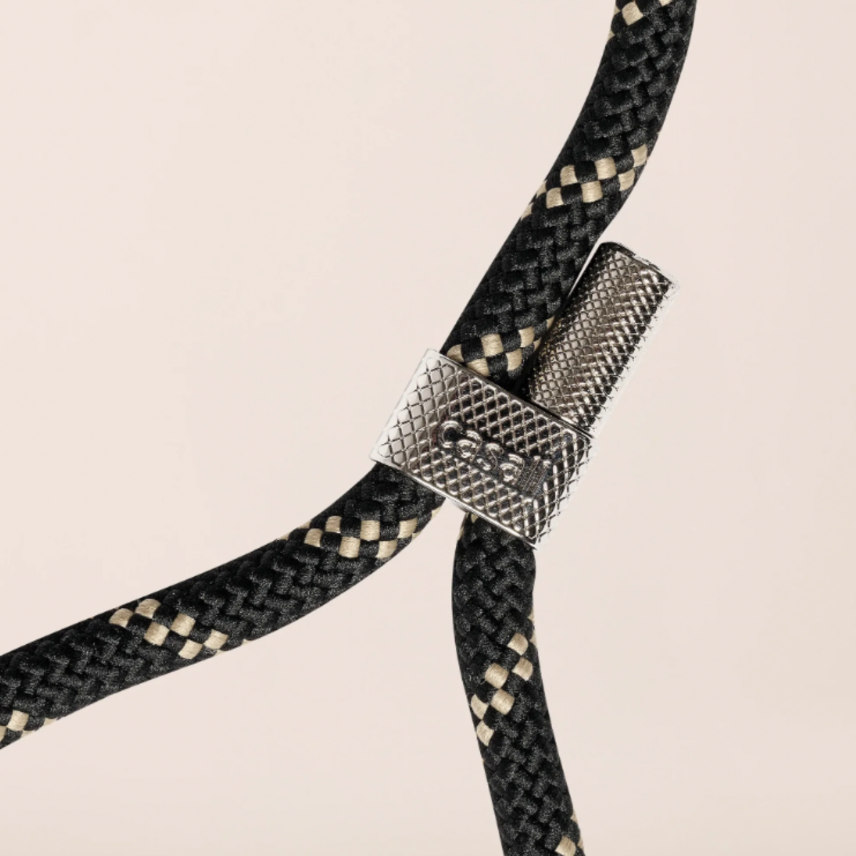 Braided Yoga Carry Strap - Black/Grey