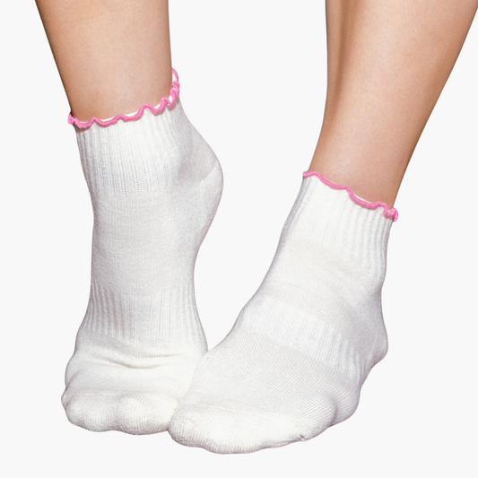 Club Frill - Ivory/Pink