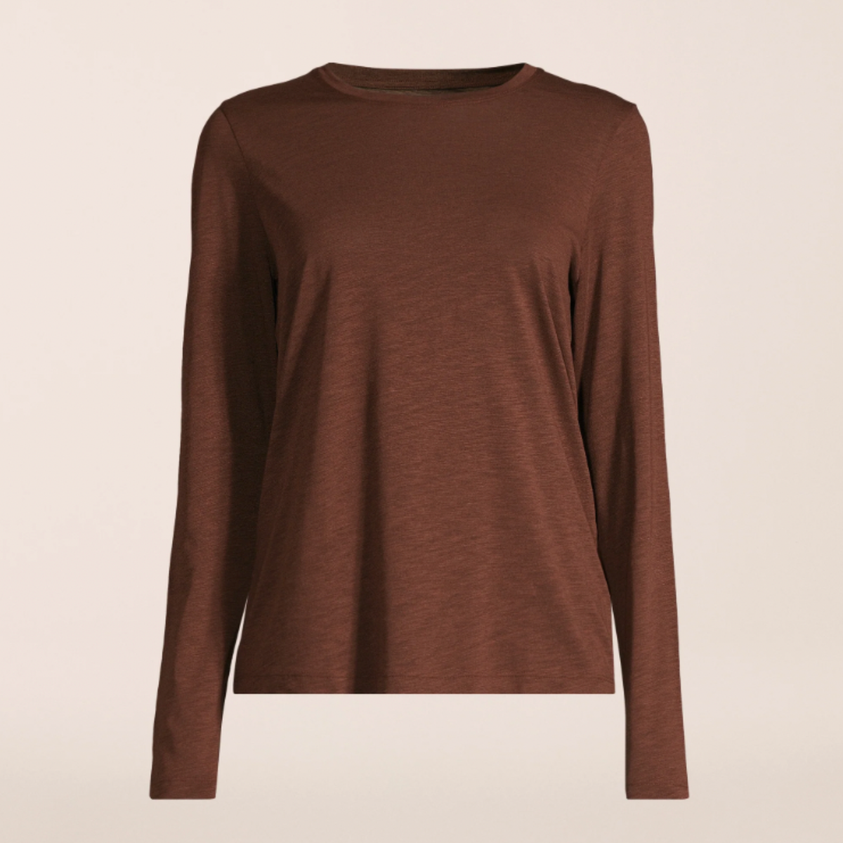 Casall Soft Texture Long Sleeve – Dark Brown