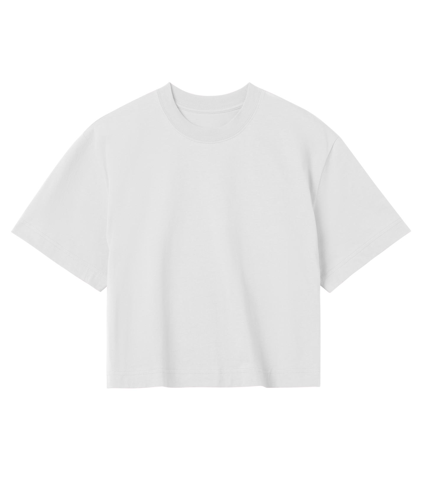 Eyes Up Cropped Tee - (slogan black - back side)
