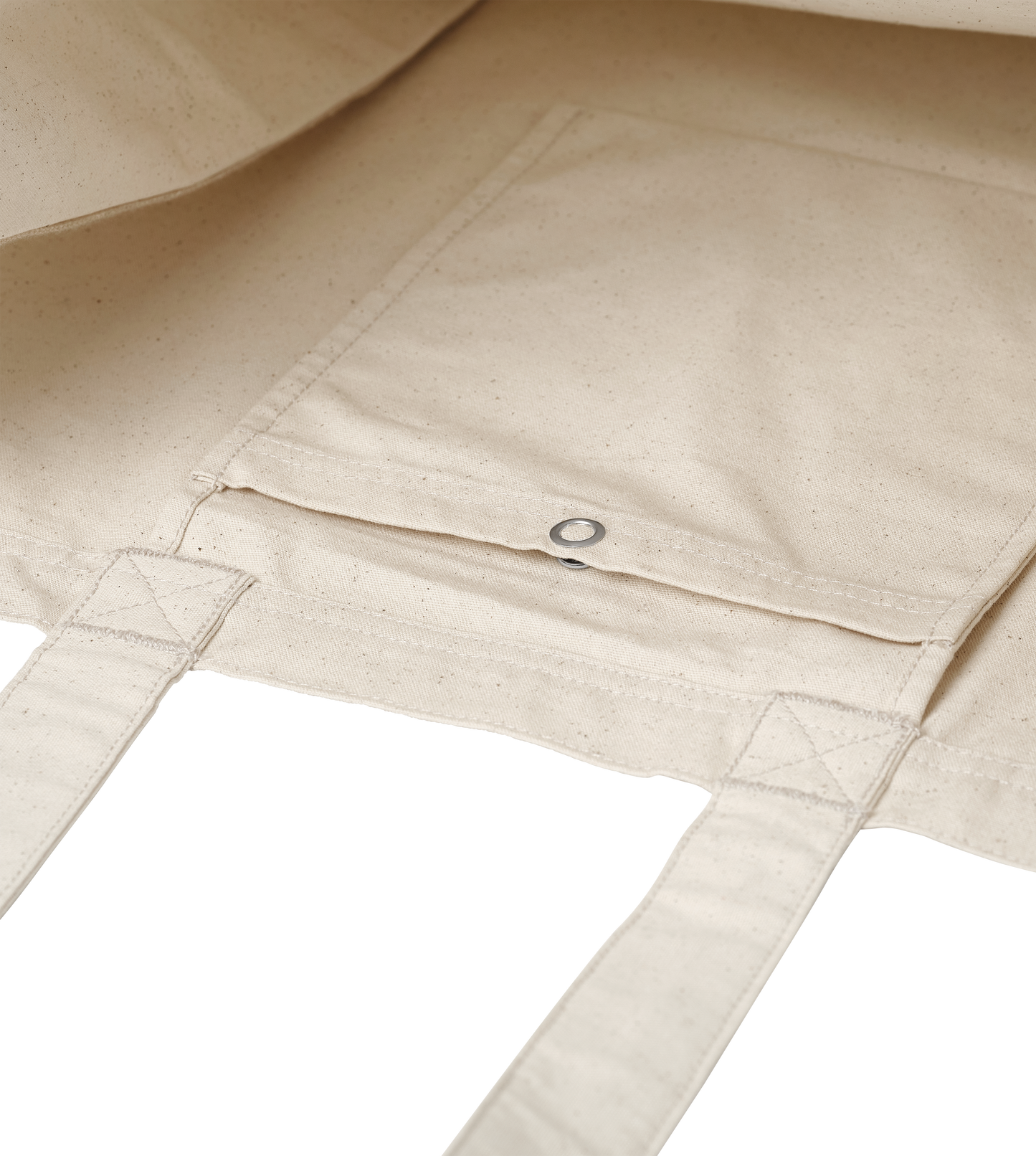 Eyes up! Large Tote - Natural White