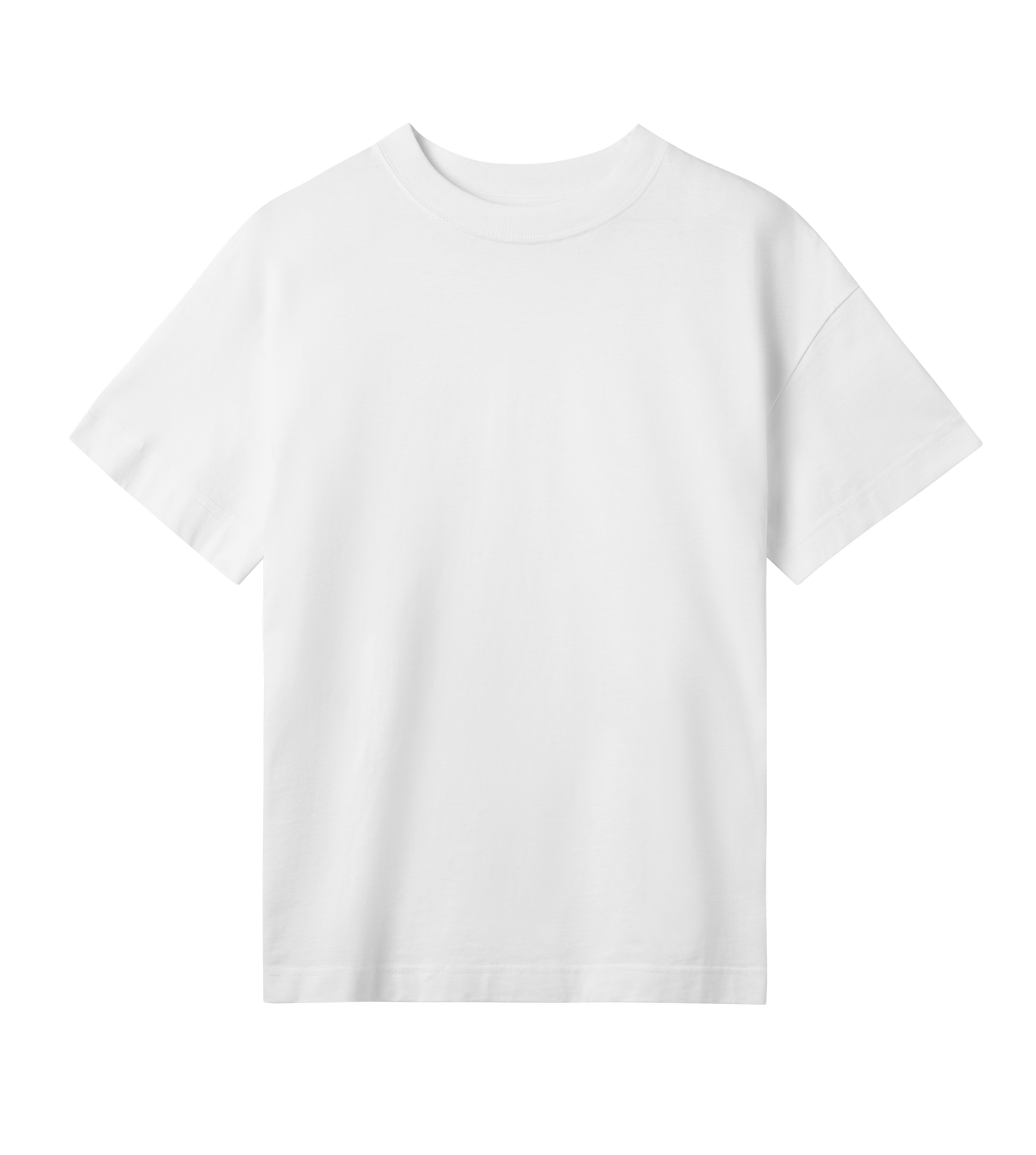 Eyes Up Unisex Oversized Tee - White (slogan back side)