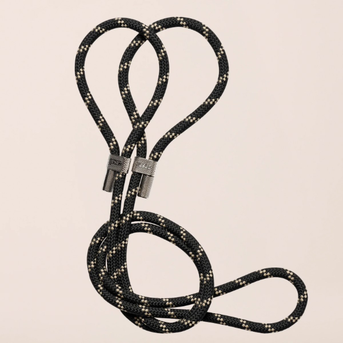 Braided Yoga Carry Strap - Black/Grey