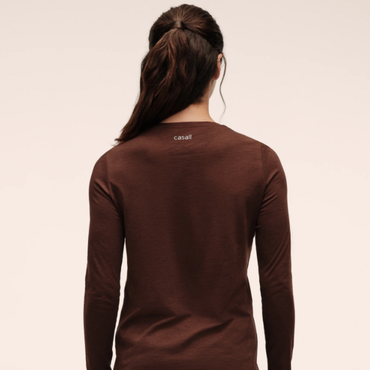 Casall Soft Texture Long Sleeve – Dark Brown