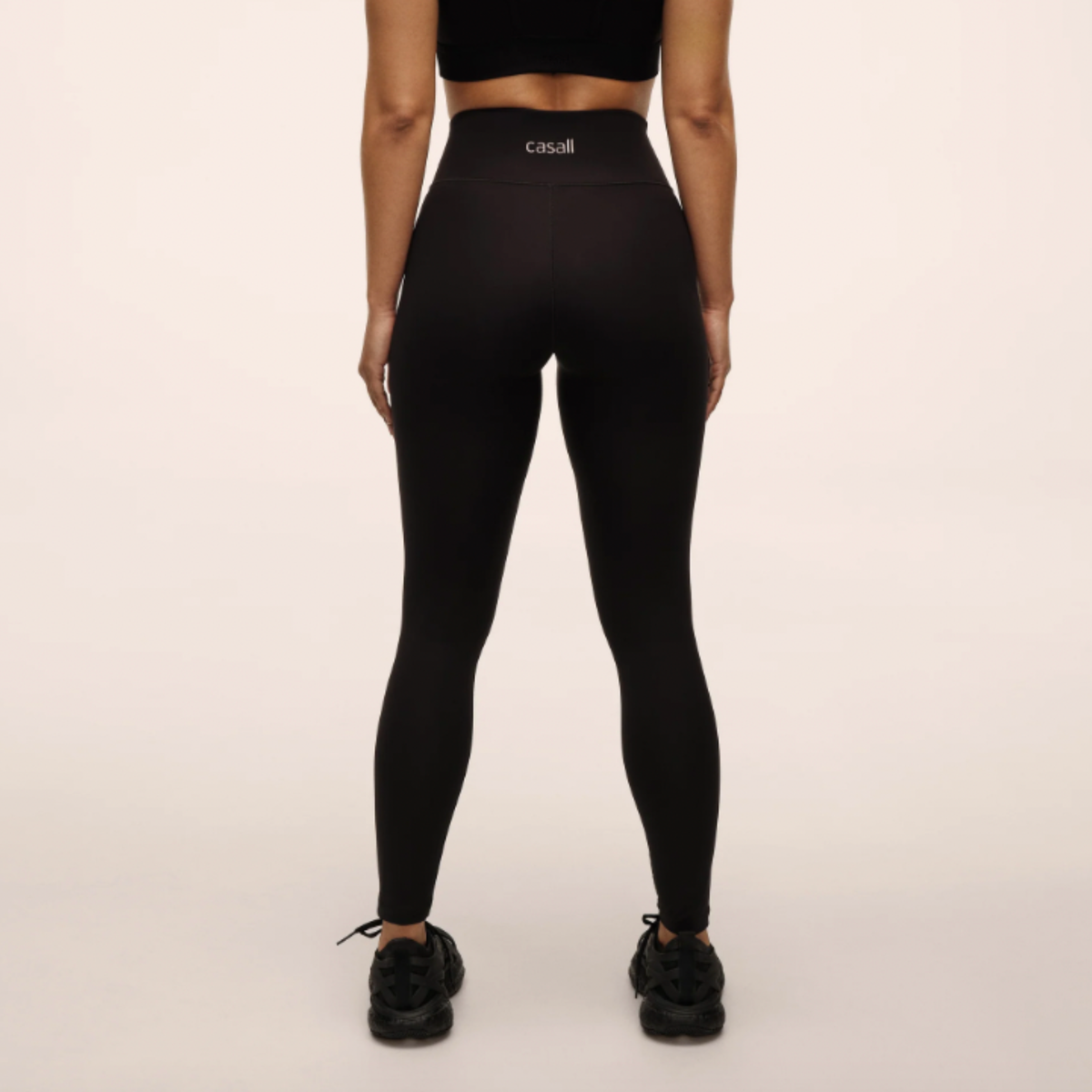 Casall Overlap High Waist Tights - Black