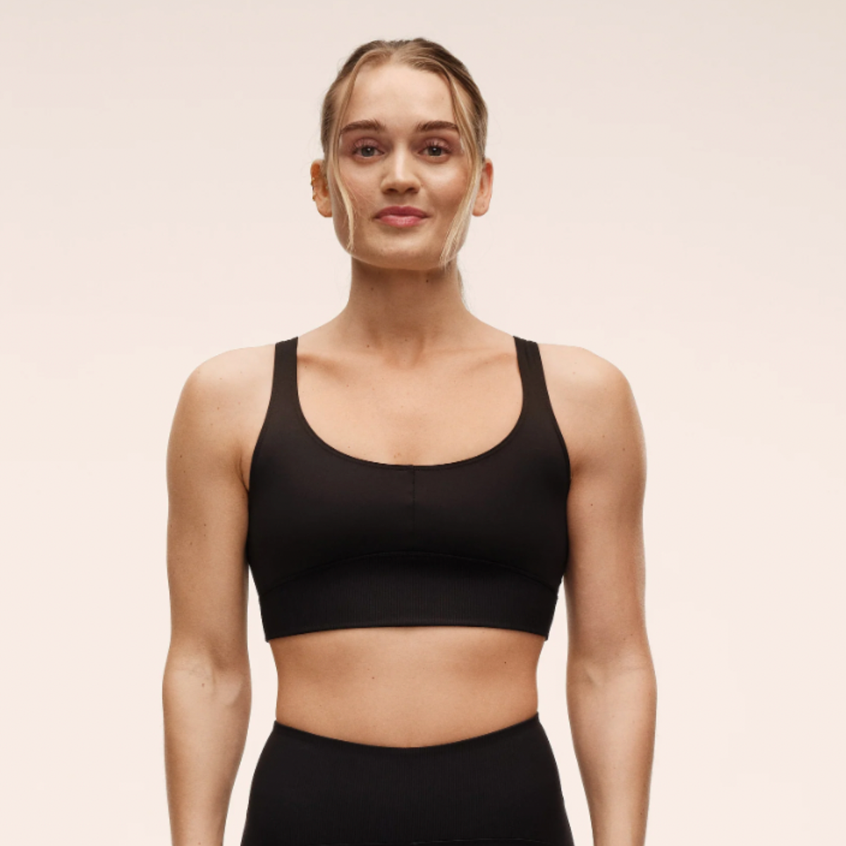 Casall Brace Rib Top - Black