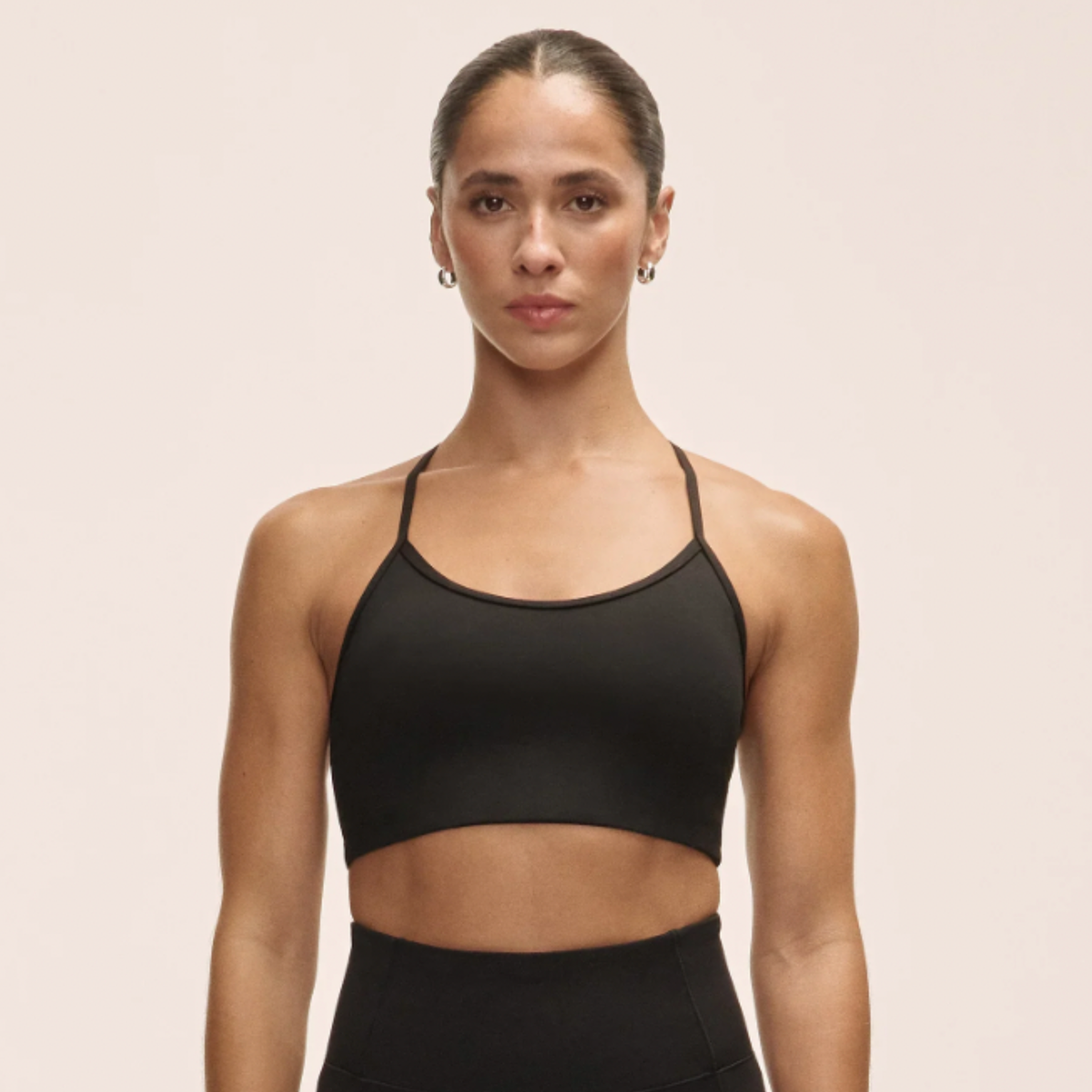 Casall Sleek Strappy Sports Bra - Black