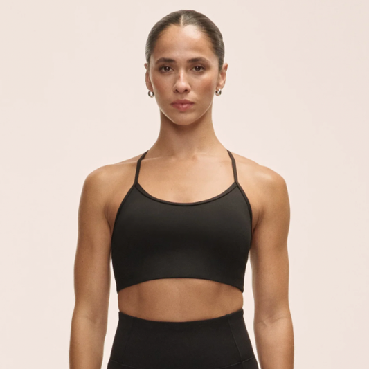 Casall Sleek Strappy Sports Bra - Black