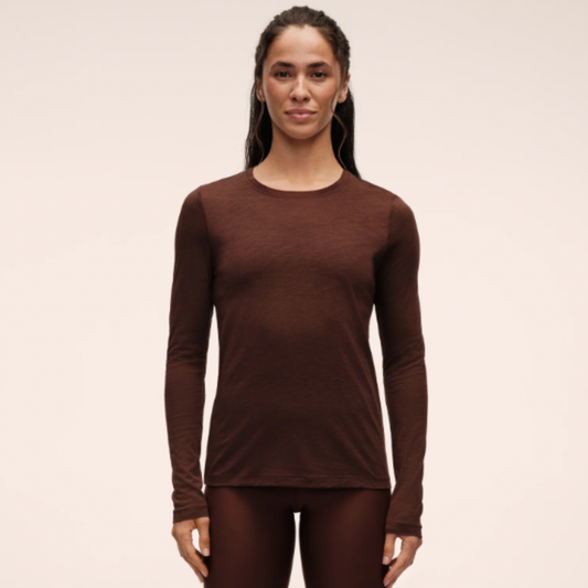 Casall Soft Texture Long Sleeve – Dark Brown