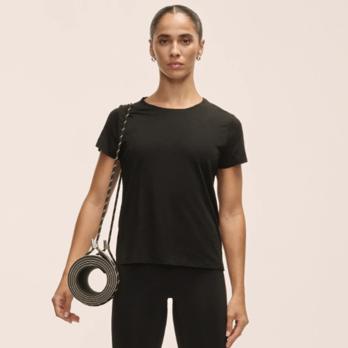 Casall Soft Texture Tee - Black