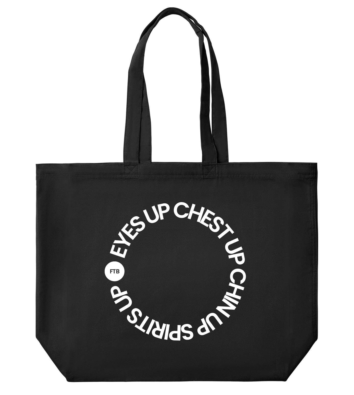 Eyes Up! Large Tote - Off Black