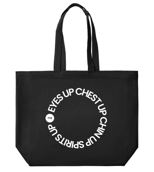 Eyes Up! Large Tote - Off Black