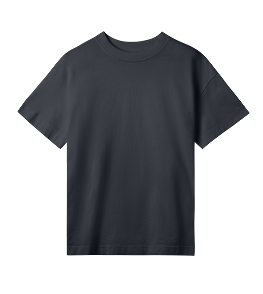 Eyes Up Unisex Oversized Tee - Black (slogan back side)