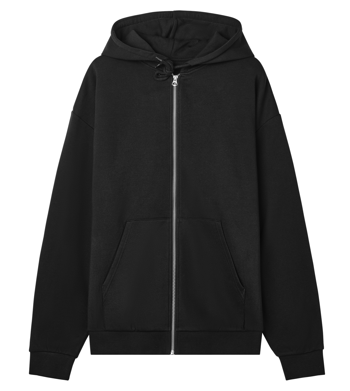 Barre Club - Oversized Unisex Zip Up BLACK/GREY/WHITE